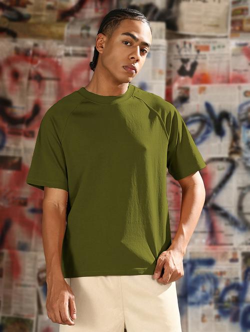 men solid short sleeves loose fit t-shirt - 21933631 - Standard Image - 0
