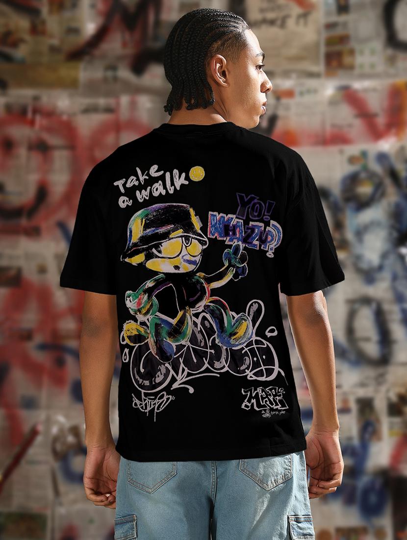 men printed short sleeves loose fit t-shirt - 21933636 - Zoom Image - 0