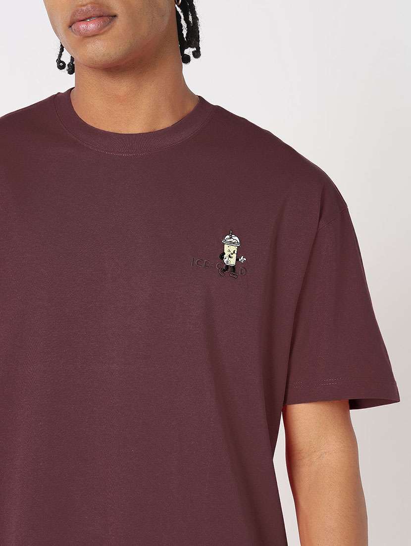 men printed short sleeves loose fit t-shirt - 21933639 -  Standard Image - 4