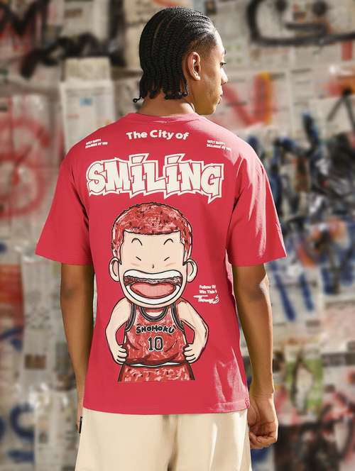 men printed short sleeves loose fit t-shirt - 21933640 -  Standard Image - 0