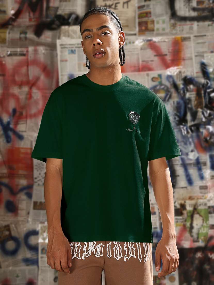 men printed short sleeves loose fit t-shirt - 21933642 -  Standard Image - 1