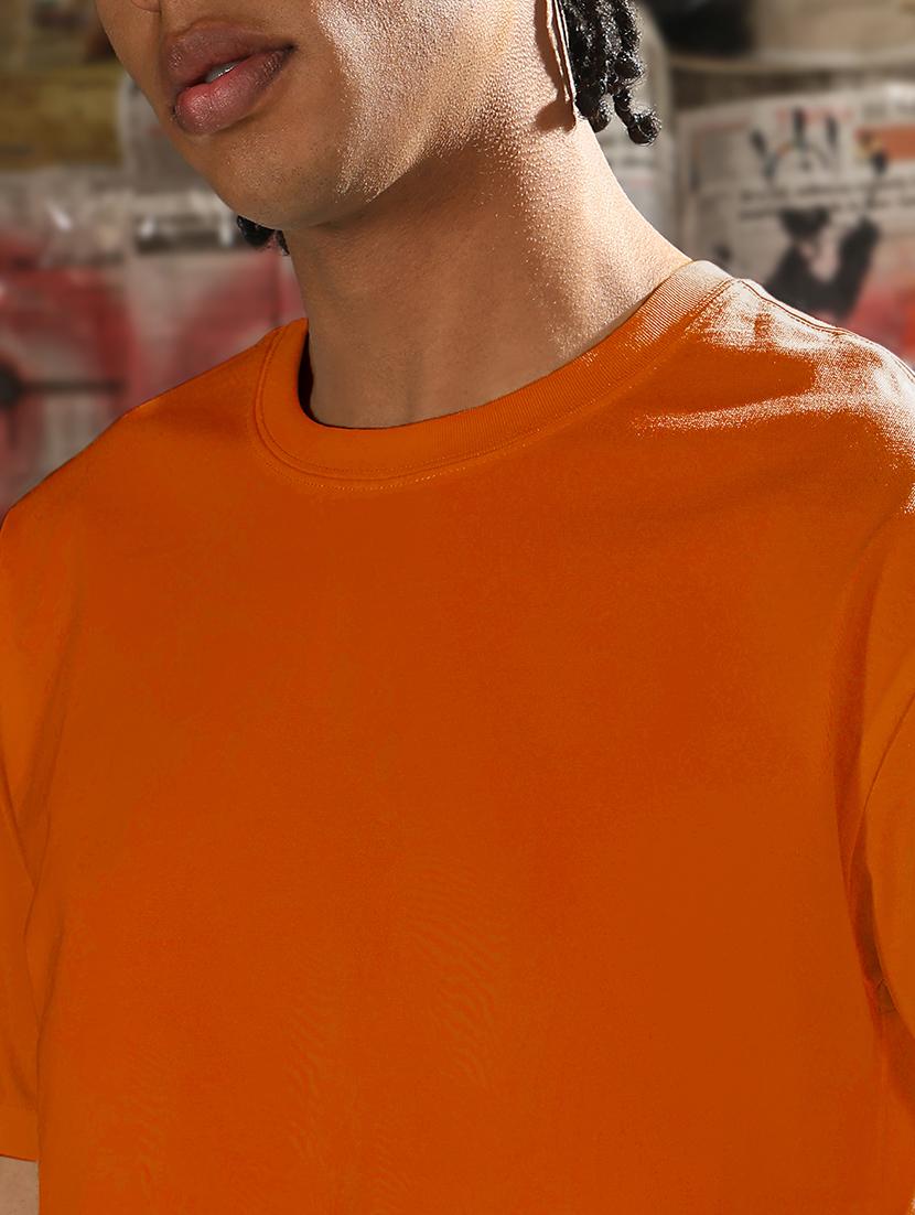 men solid short sleeves regular fit t-shirt - 21933647 - Standard Image - 4