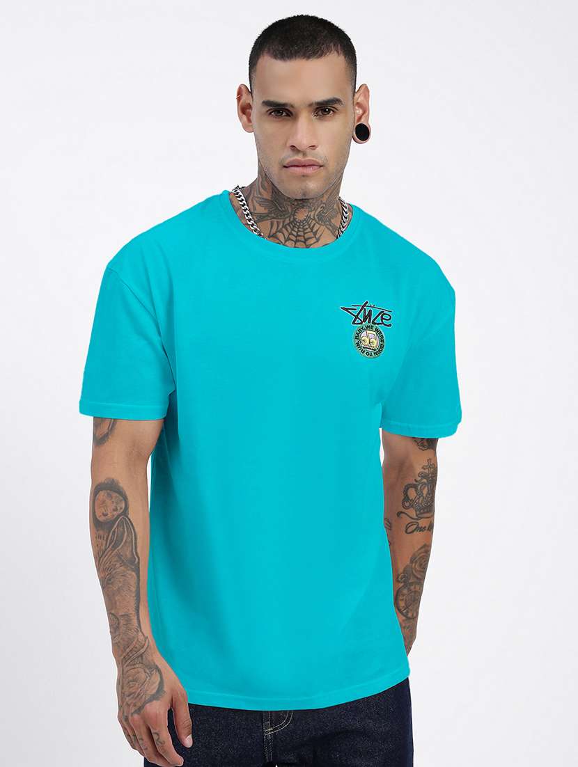 men printed short sleeves loose fit t-shirt - 21933654 - Standard Image - 1
