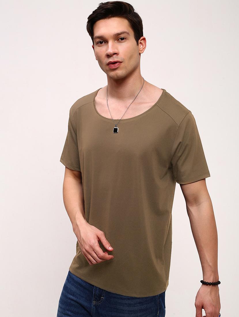 men solid short sleeve loose fit t-shirt - 21933655 - Standard Image - 1