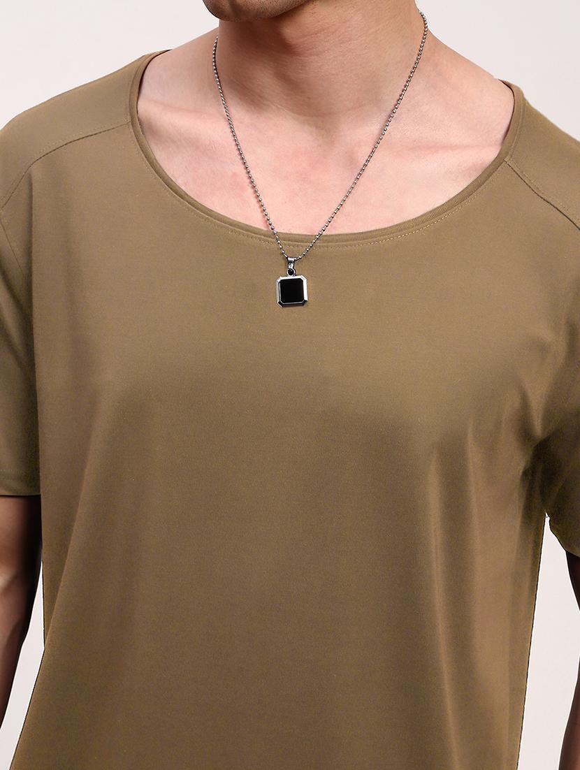 men solid short sleeve loose fit t-shirt - 21933655 - Standard Image - 4