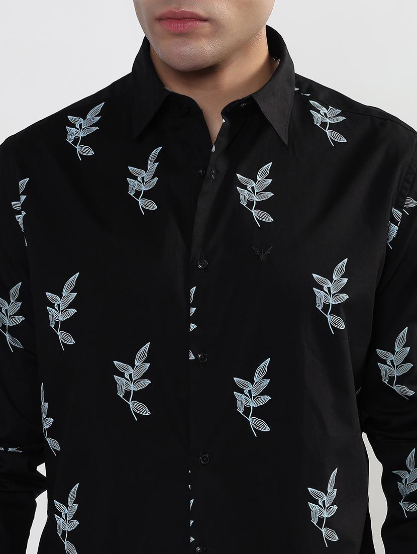 men printed long sleeve collared shirt - 21933689 - Standard Image - 4