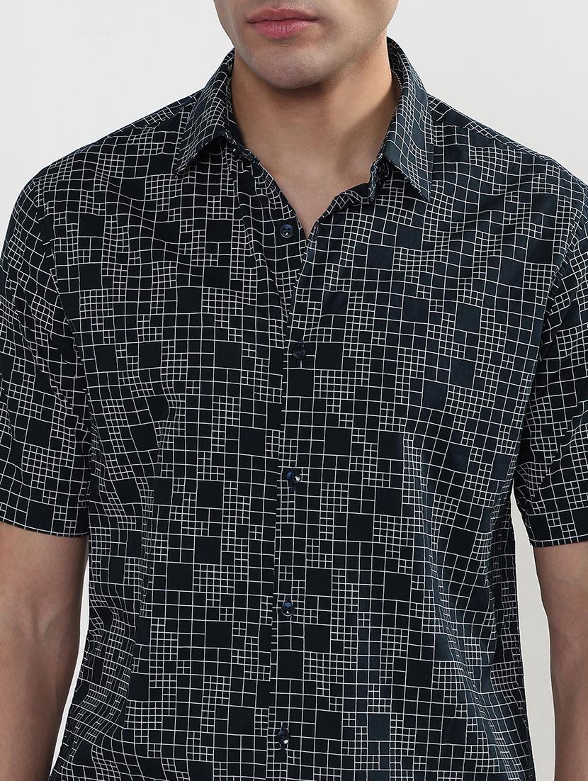 men printed cuban collar short sleeve shirt - 21933690 - Standard Image - 4