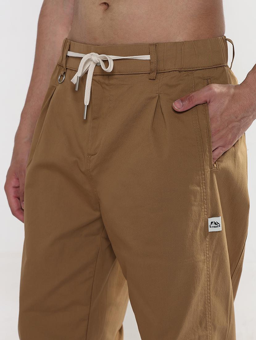 men solid mid rise relaxed fit chinos - 21933711 - Standard Image - 4