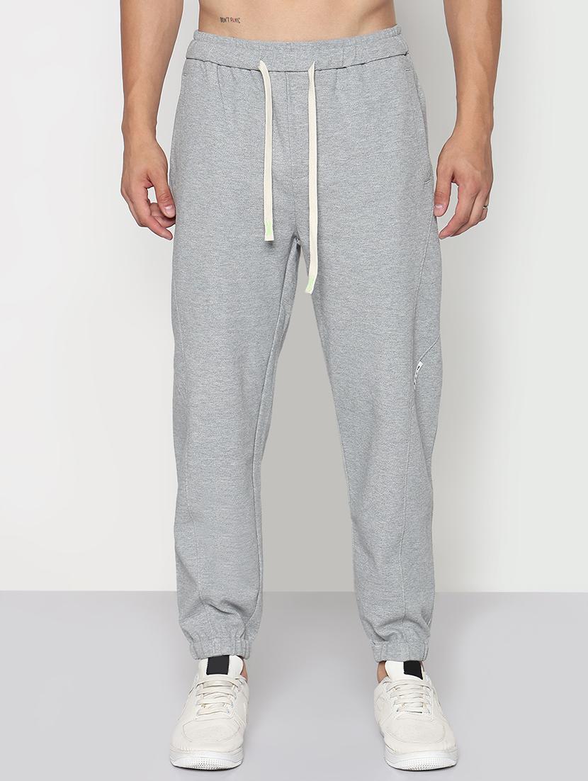 men grey solid low rise regular fit jogger - 21933759 -  Standard Image - 1