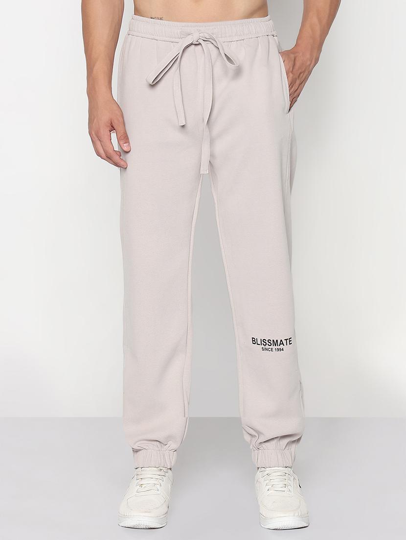 men lavender solid low rise relaxed fit jogger - 21933760 -  Standard Image - 1
