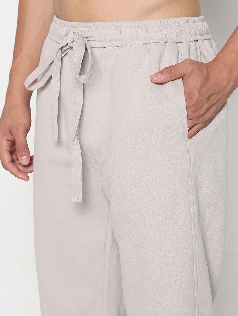 men lavender solid low rise relaxed fit jogger - 21933760 - Standard Image - 4