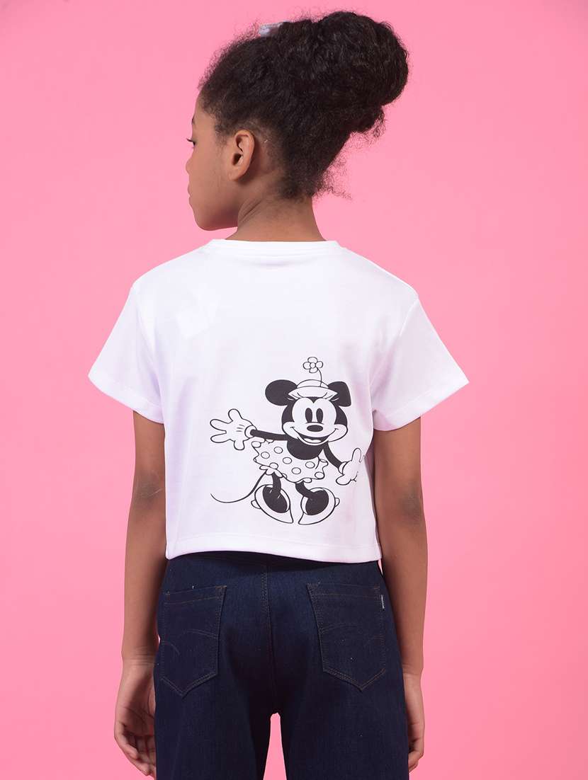 girls graphic round neck t-shirt - 21933787 -  Standard Image - 4