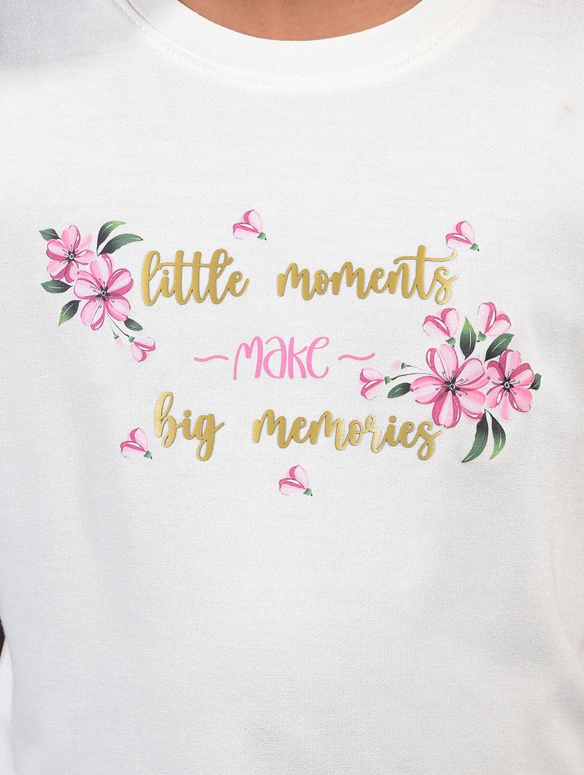 girls printed round neck t-shirt - 21933795 - Standard Image - 6