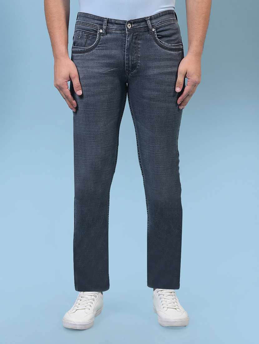 men solid mid rise slim fit jean - 21933800 - Zoom Image - 0