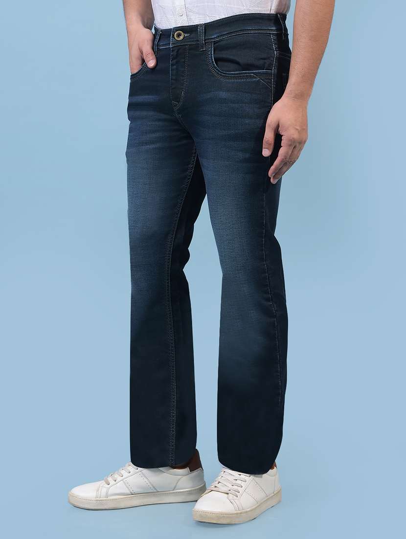 men solid mid rise bootcut jean - 21933804 -  Standard Image - 1