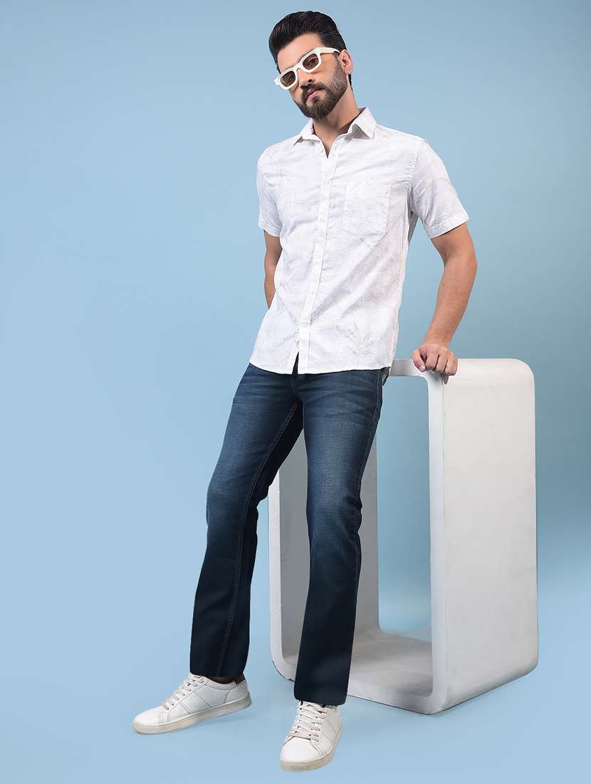 men solid mid rise bootcut jean - 21933804 -  Standard Image - 4