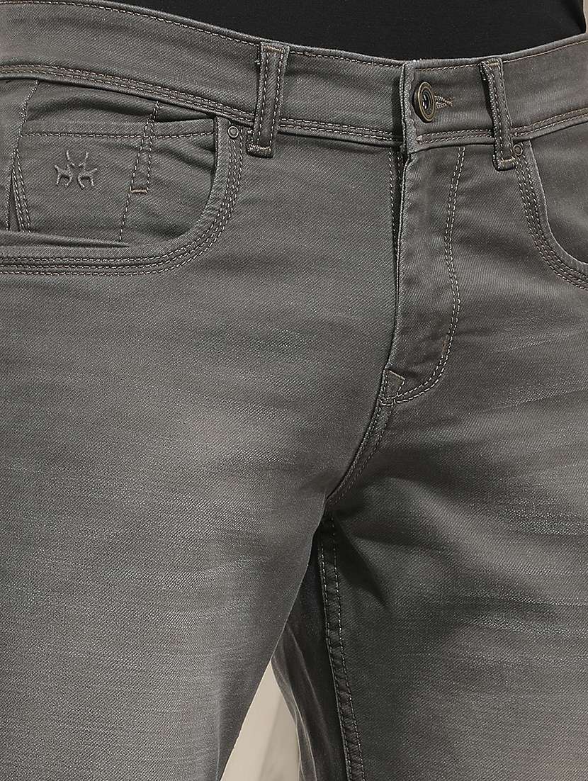 men solid mid rise straight fit jean - 21933807 -  Standard Image - 1