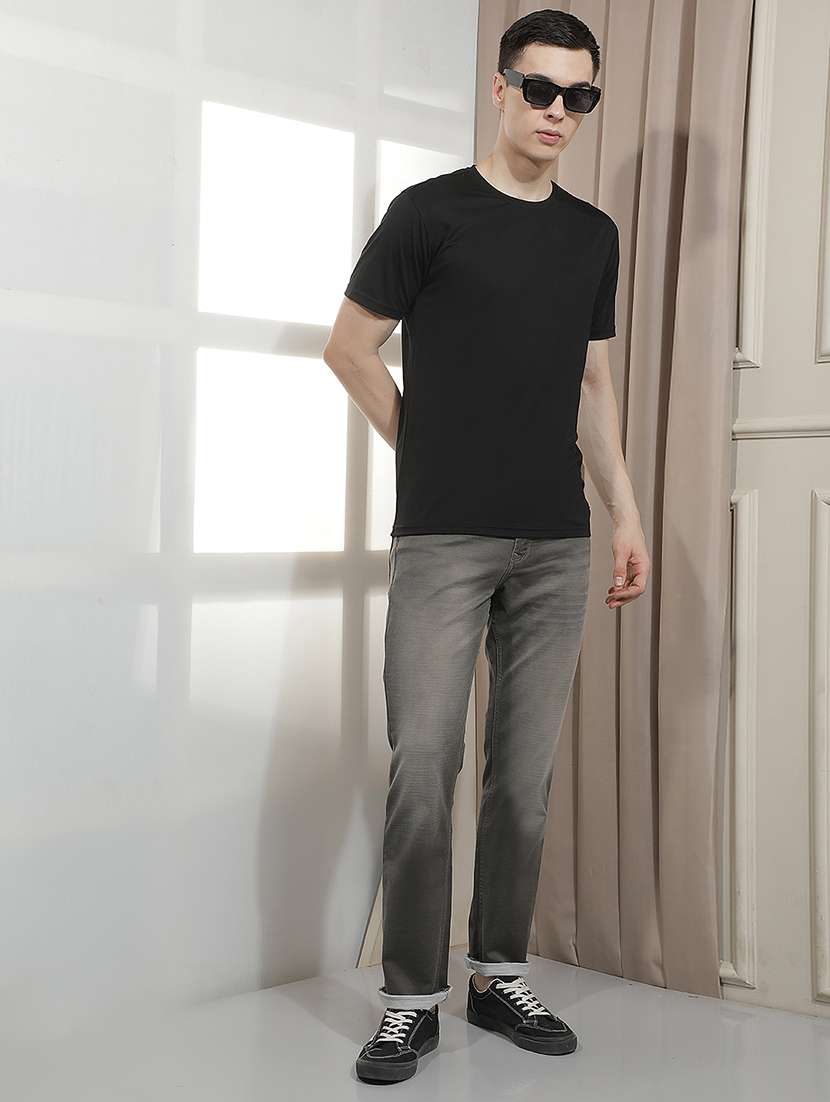 men solid mid rise straight fit jean - 21933807 -  Standard Image - 6