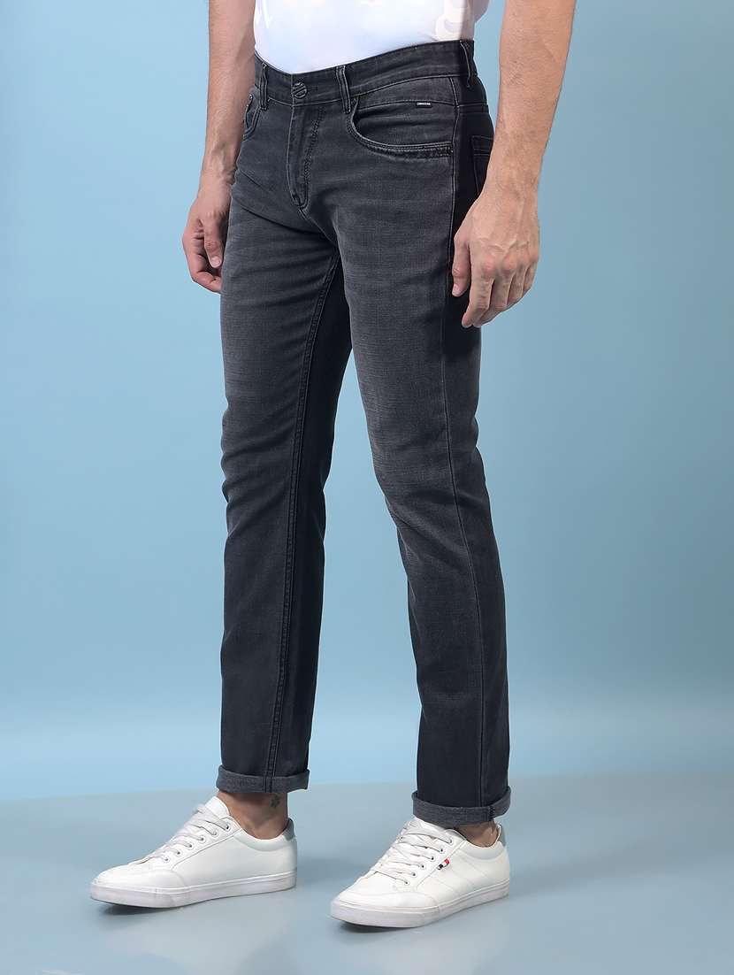 men solid mid rise slim fit jean - 21933808 -  Standard Image - 1