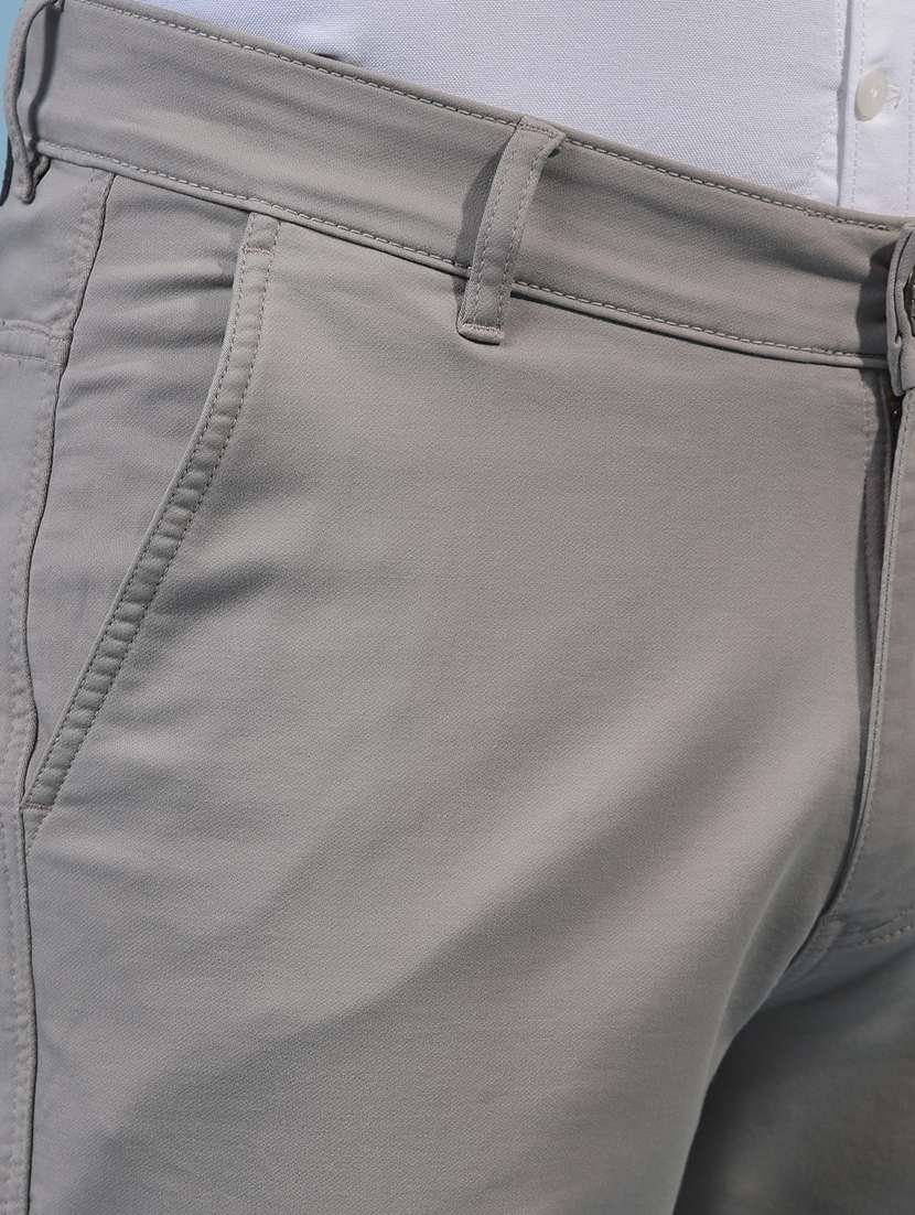 men's solid mid rise casual cargo pant - 21933816 -  Standard Image - 6