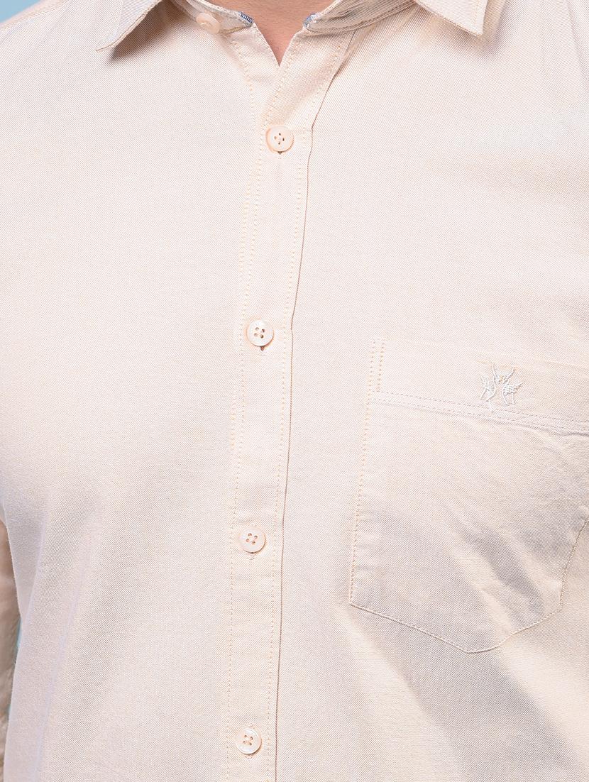 men solid long sleeve slim fit casual shirt - 21933837 - Standard Image - 6