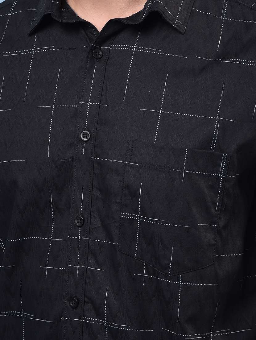 men printed short sleeve regular fit casual shirt - 21933842 -  Standard Image - 6