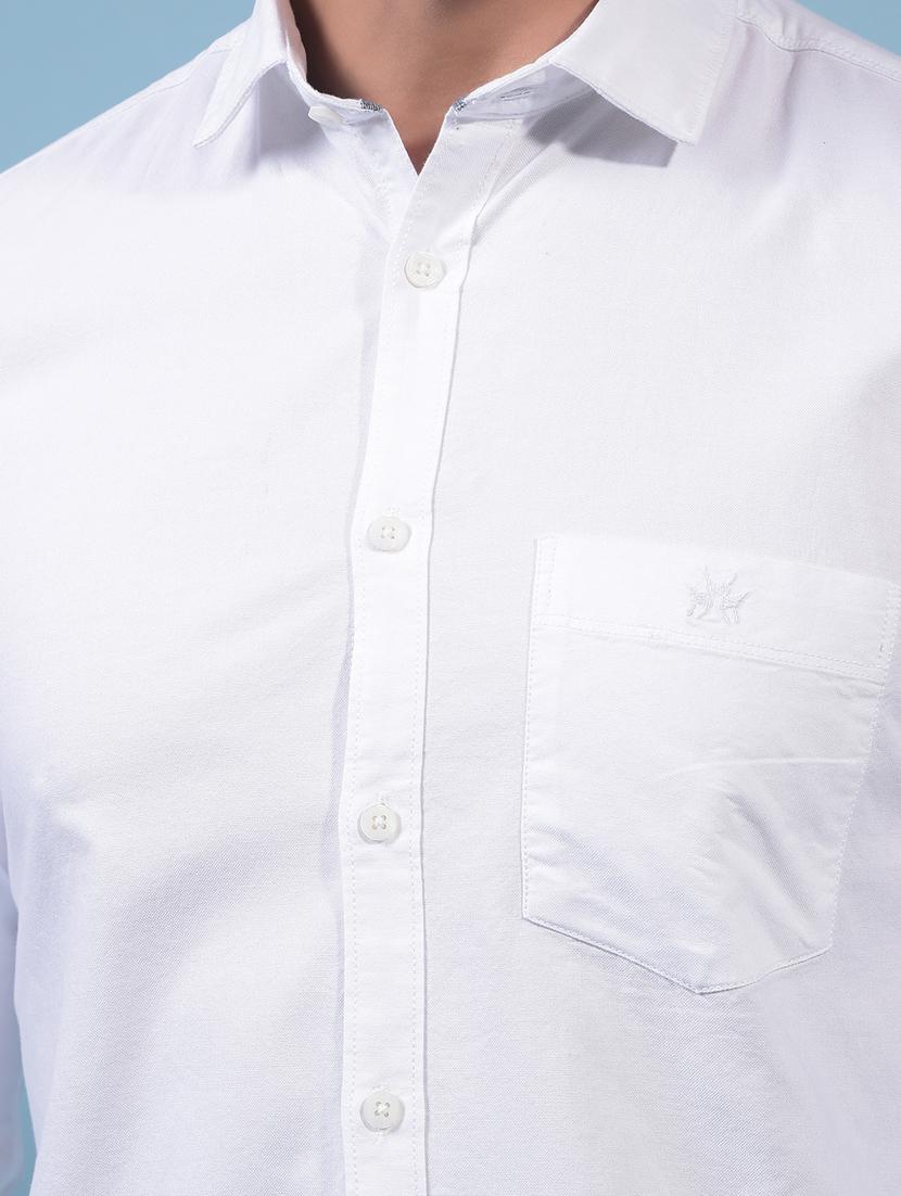 men solid long sleeve slim fit casual shirt - 21933876 - Standard Image - 6