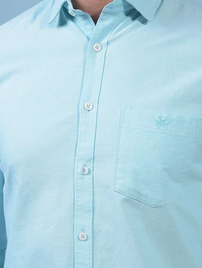 men solid long sleeve slim fit casual shirt - 21933877 - Standard Image - 6