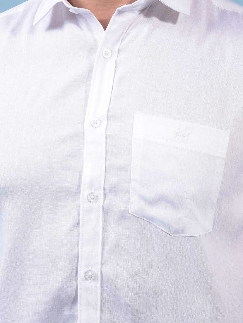 men solid short sleeve slim fit casual shirt - 21933881 -  Standard Image - 6