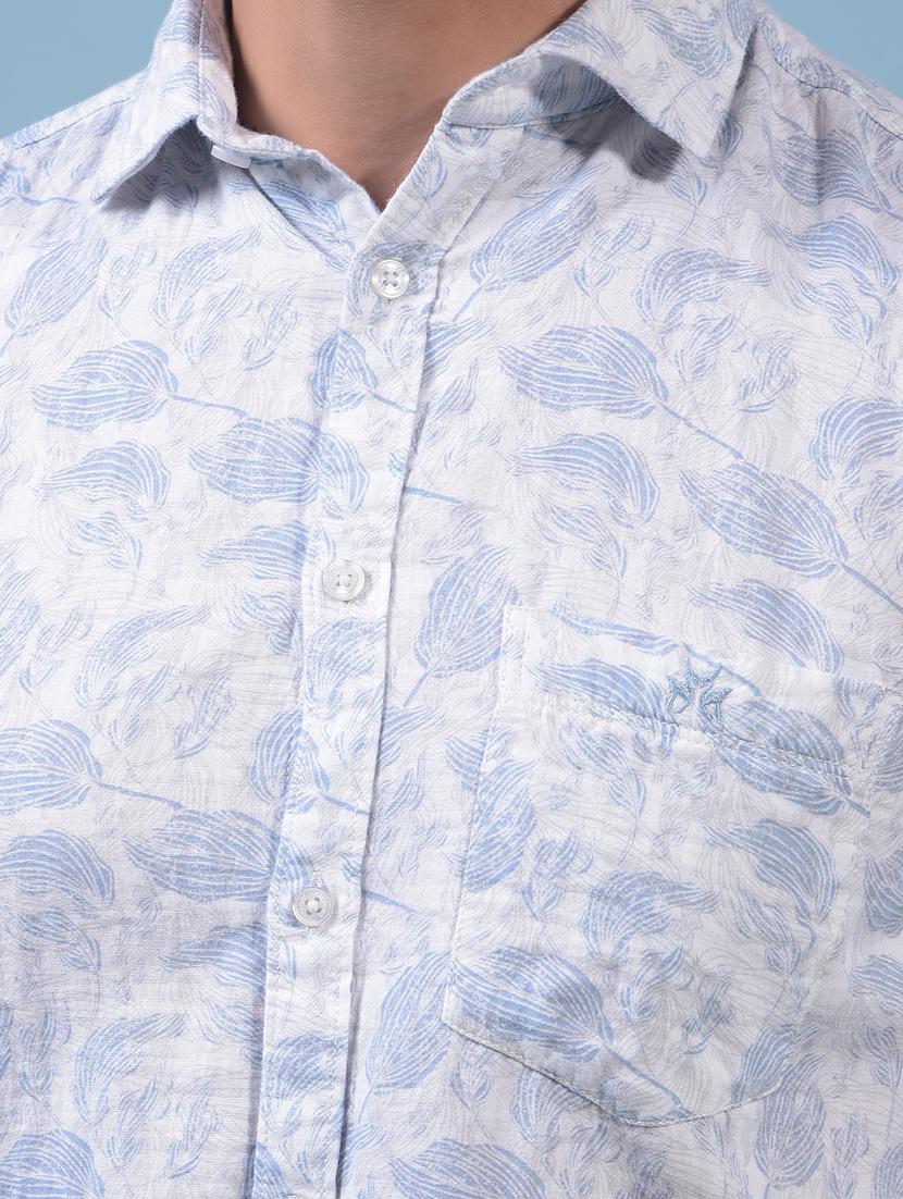 men printed long sleeve slim fit casual shirt - 21933891 - Standard Image - 6