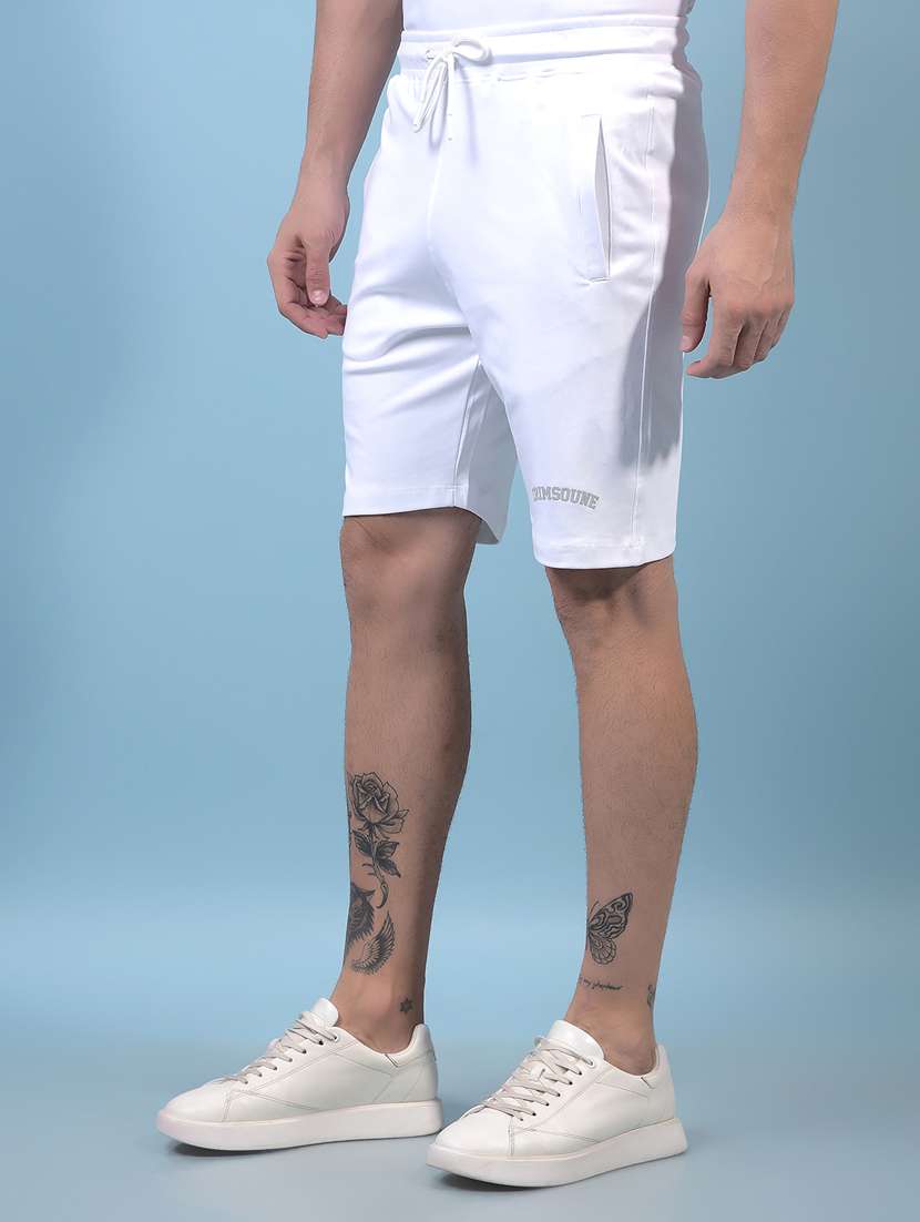 men solid mid rise regular fit shorts - 21933900 -  Standard Image - 1