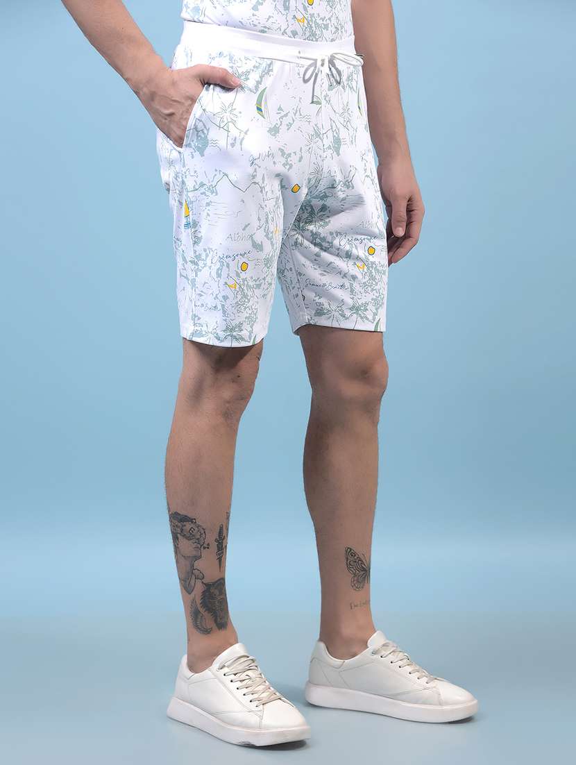 men printed mid rise regular fit shorts - 21933902 -  Standard Image - 1