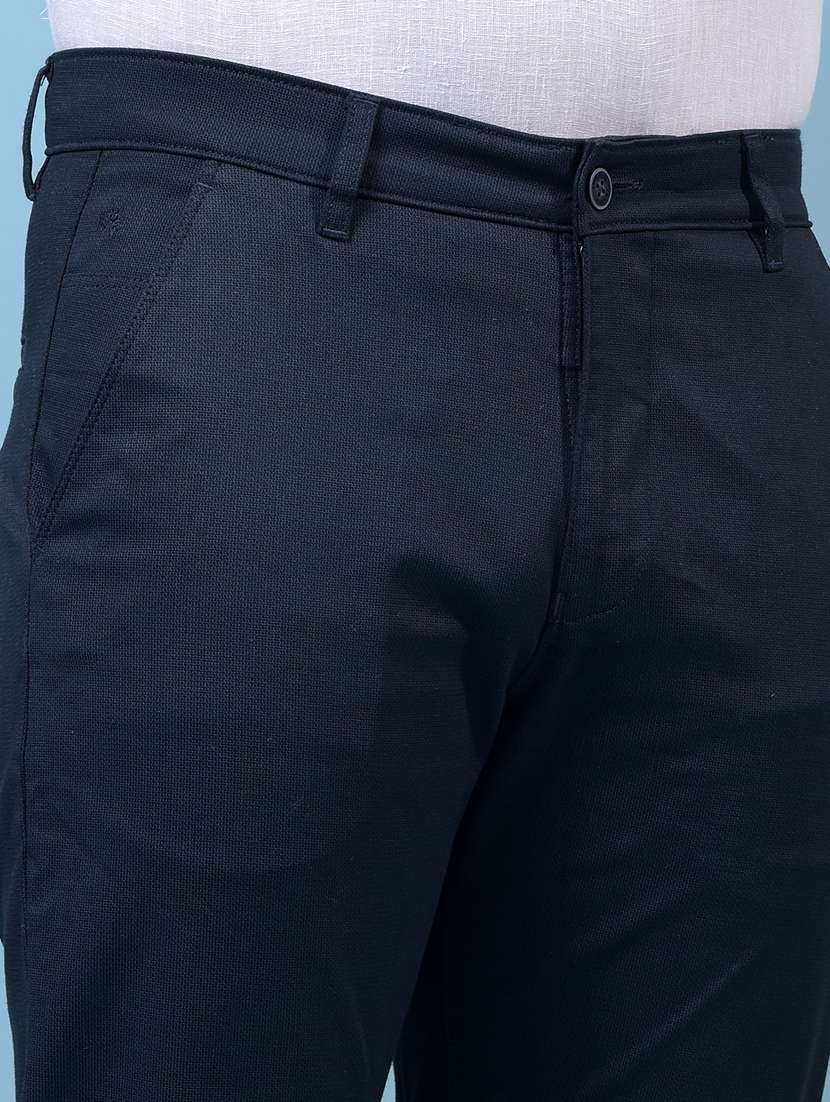 men solid mid rise flat front casual chinos  - 21933904 -  Standard Image - 6