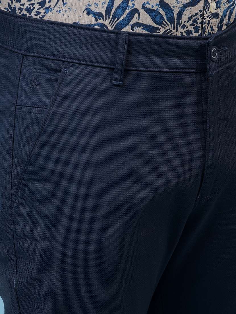 men solid mid rise flat front casual chinos  - 21933906 -  Standard Image - 6