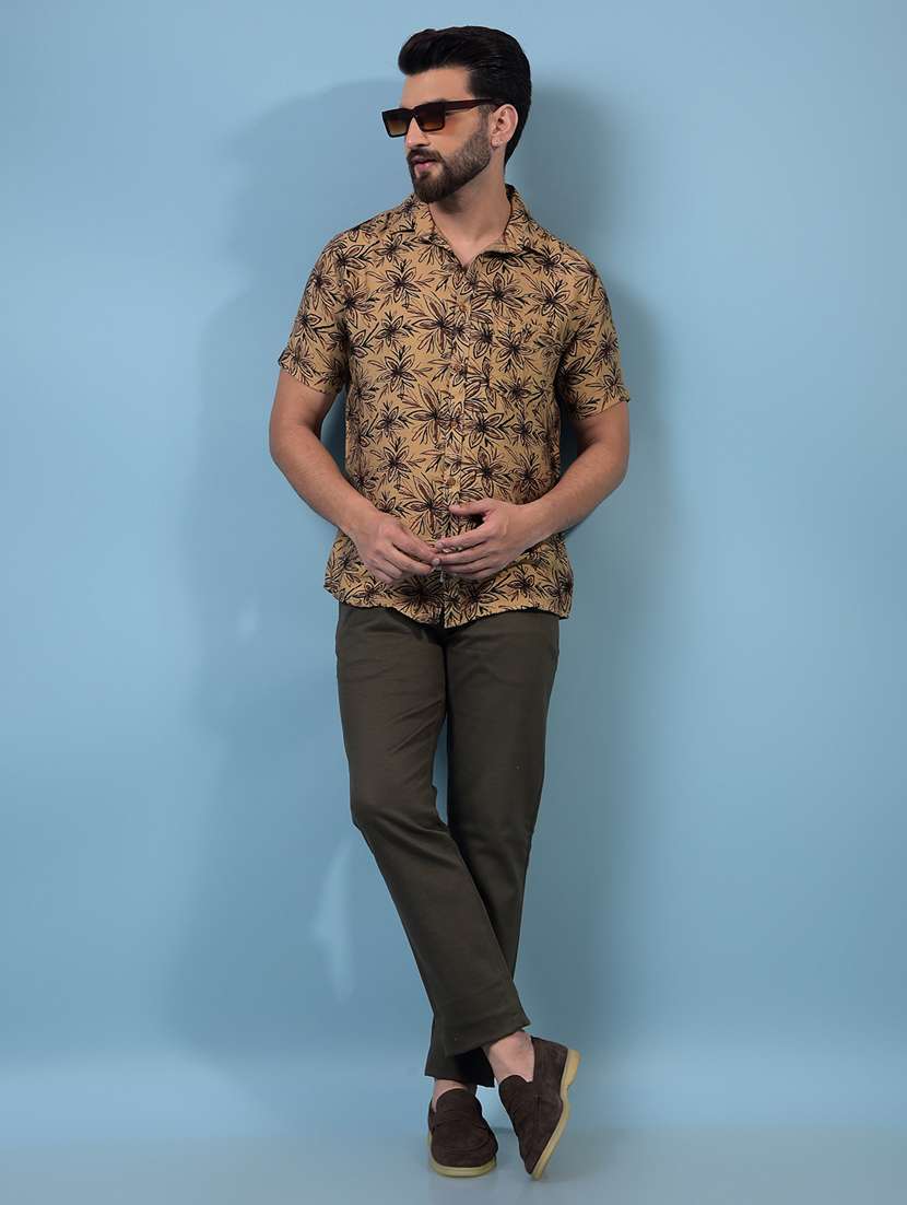 men solid mid rise flat front casual chinos  - 21933907 -  Standard Image - 4