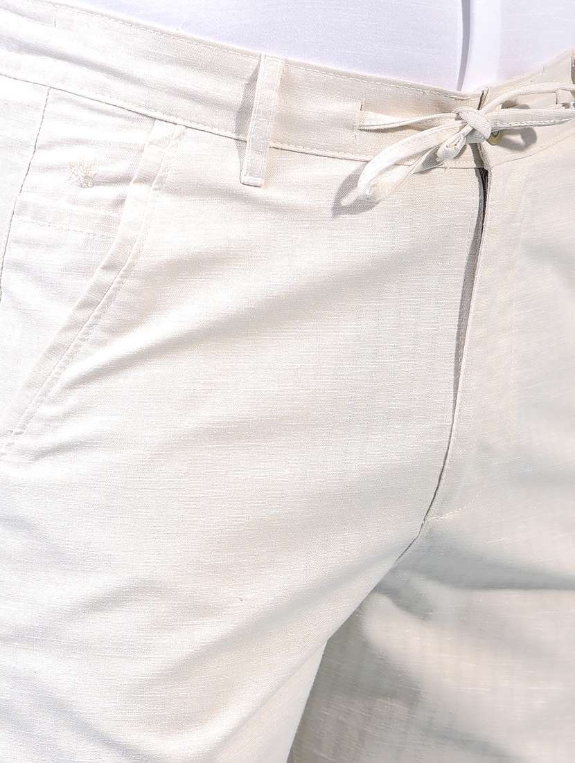 men solid mid rise flat front casual chinos  - 21933909 -  Standard Image - 6