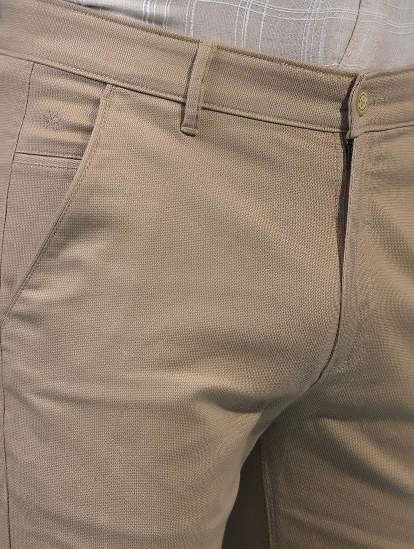 men solid mid rise flat front casual chinos  - 21933920 -  Standard Image - 6