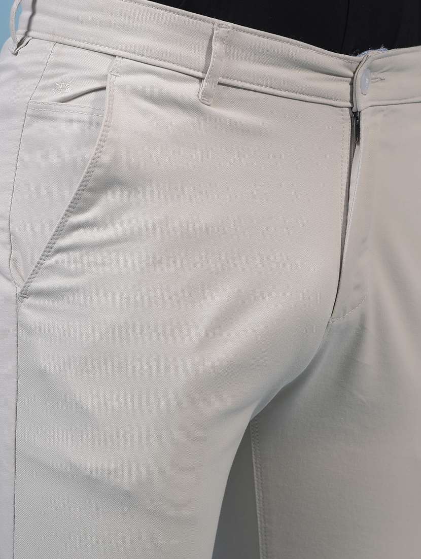 men solid mid rise flat front casual chinos  - 21933930 -  Standard Image - 6