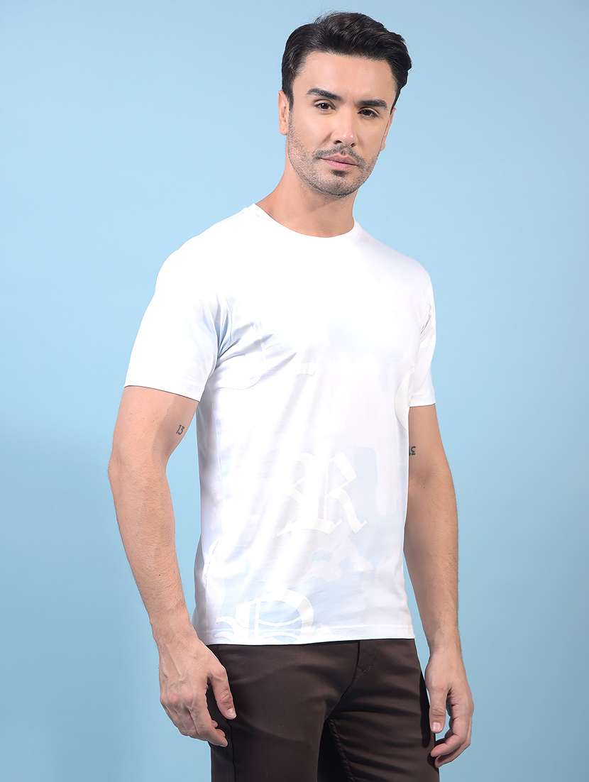 men printed short sleeve slim fit t-shirt - 21933948 -  Standard Image - 1