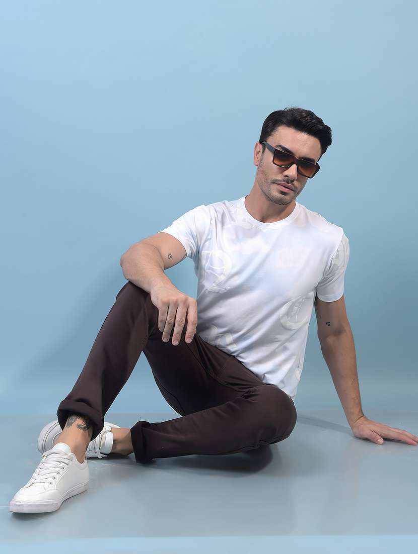 men printed short sleeve slim fit t-shirt - 21933948 -  Standard Image - 4