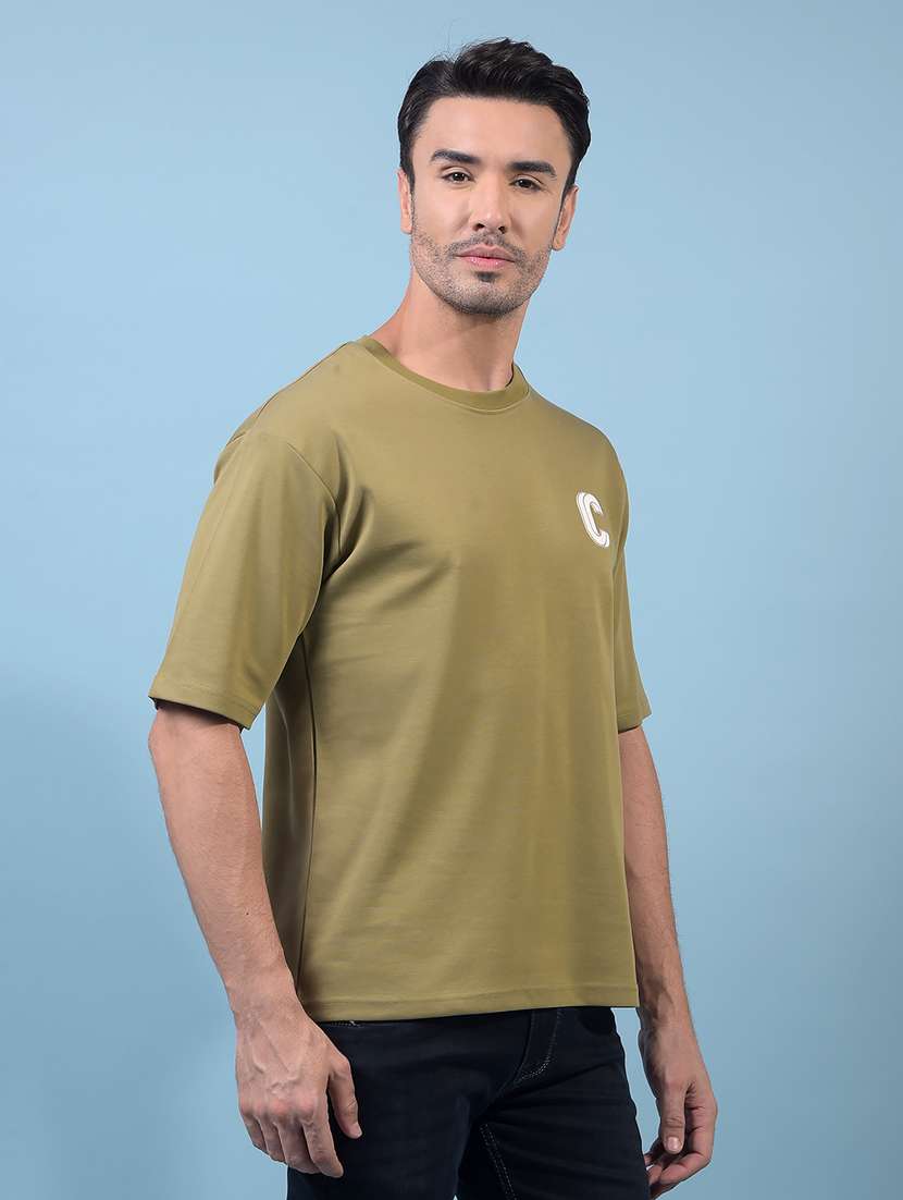 men plain short sleeve regular fit t-shirt - 21933949 -  Standard Image - 1