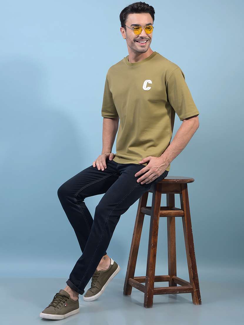 men plain short sleeve regular fit t-shirt - 21933949 -  Standard Image - 4