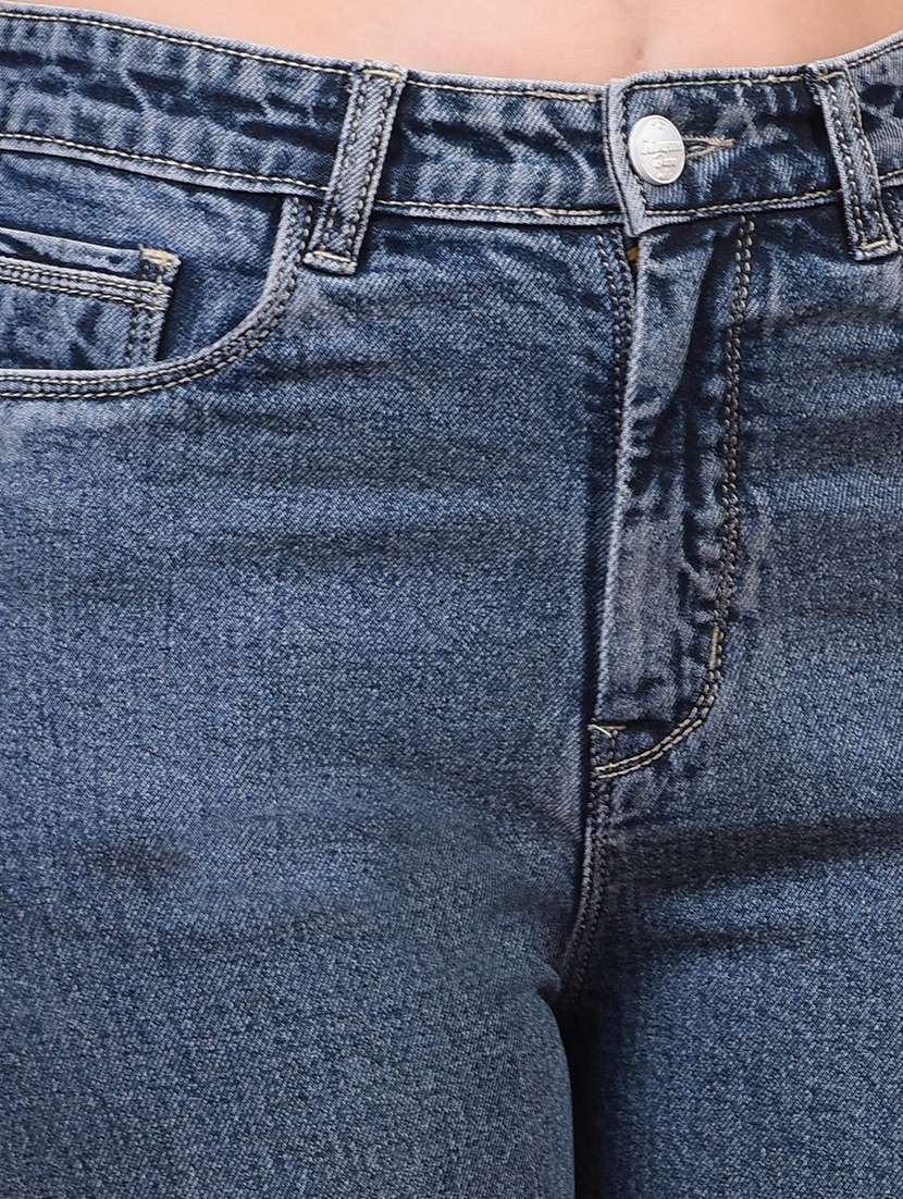 women solid mid rise slim fit jeans - 21933974 -  Standard Image - 4