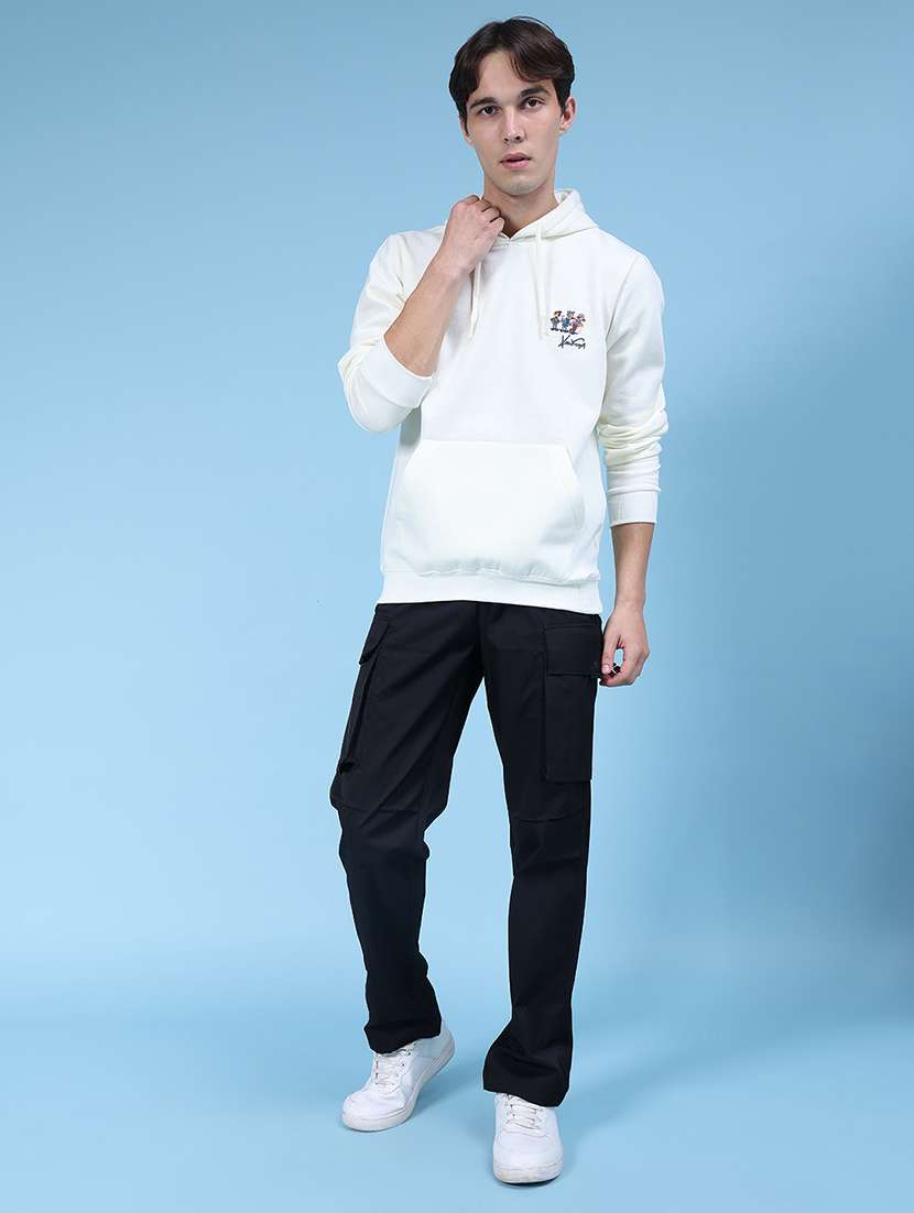 men front & back print long sleeve hooded sweatshirt - 21934112 -  Standard Image - 4