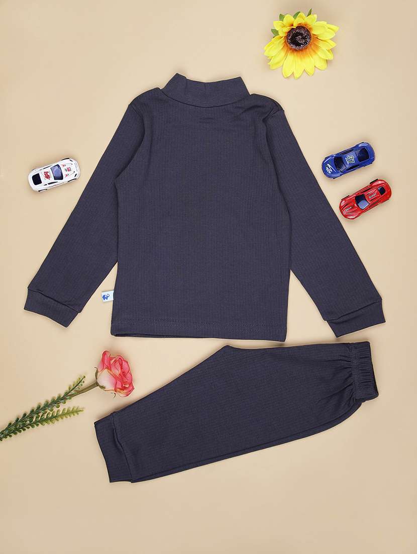 boys solid long sleeve co-ord set - 21934144 -  Standard Image - 1