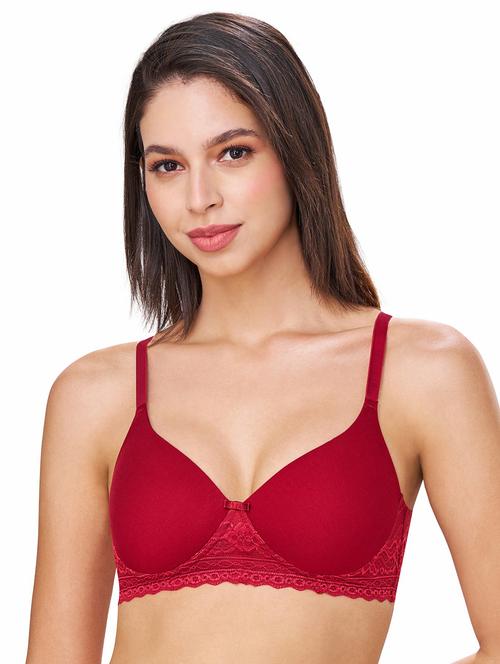 women solid lightly padded t-shirt bra - 21934174 - Standard Image - 0