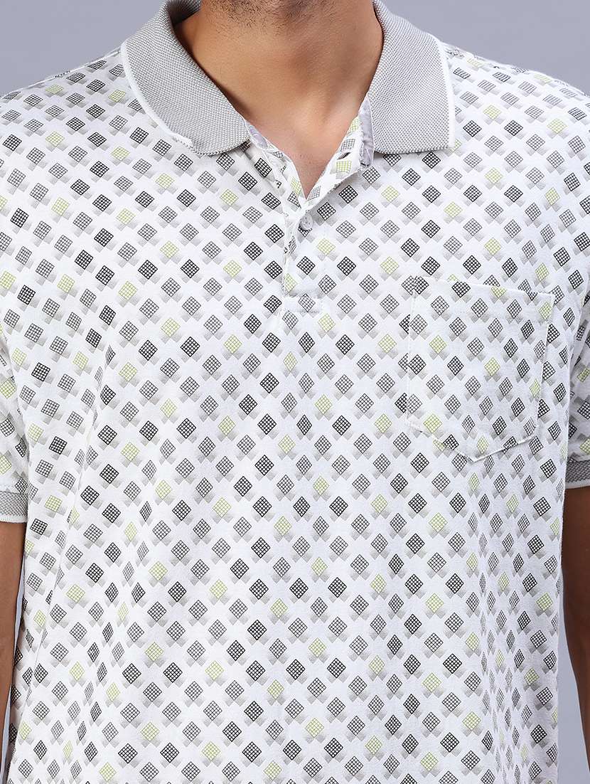 men printed short sleeve regular fit polo t-shirt - 21934188 -  Standard Image - 4