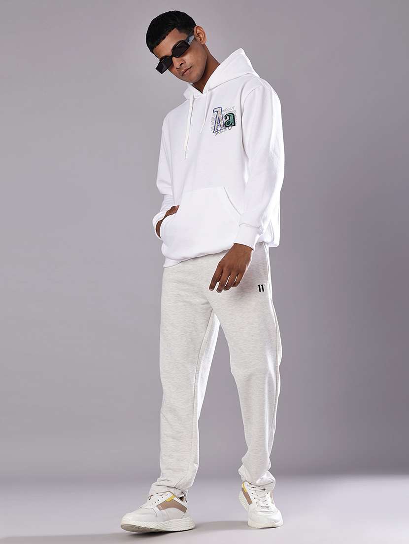 men front & back print long sleeve hooded sweatshirt - 21934206 -  Standard Image - 4