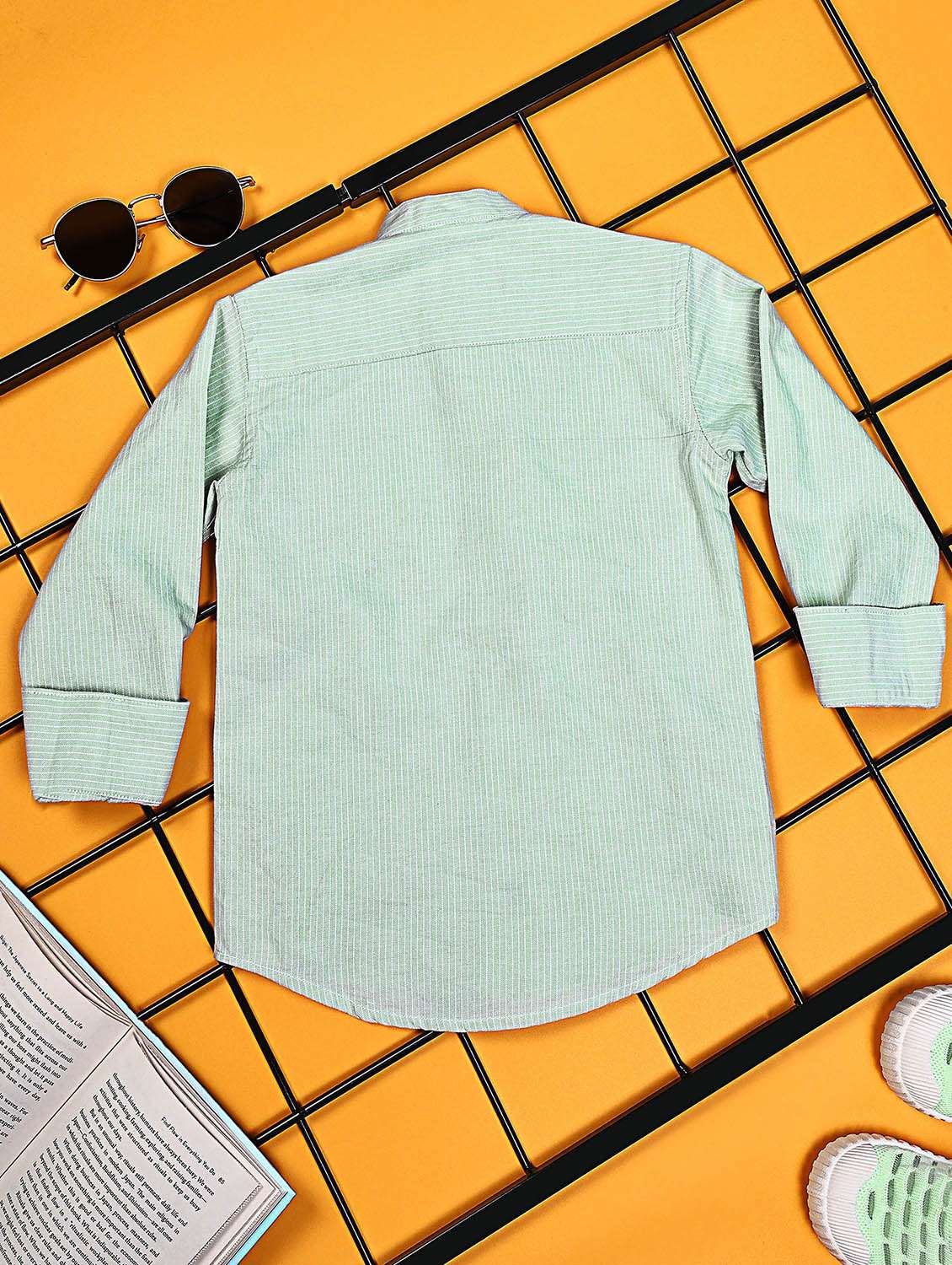 boys striped long sleeve casual shirt - 21934706 - Standard Image - 1
