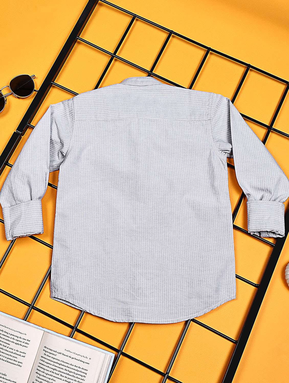 boys striped long sleeve casual shirt - 21934712 - Standard Image - 1